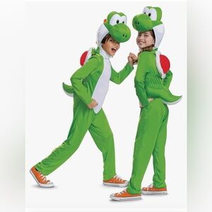 Yoshi Costume Official Super Mario Bros Deluxe Kids Costume w/Headpiece (M/7-8Y)